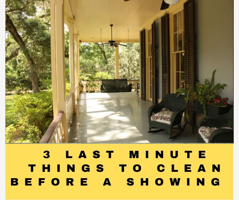3 Last Minute Things to Clean Before a Showing