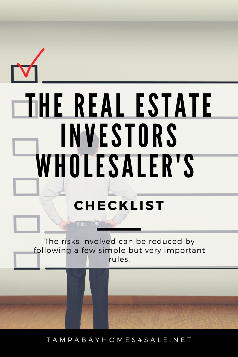 The Real Estate Investors Wholesalers Checklist
