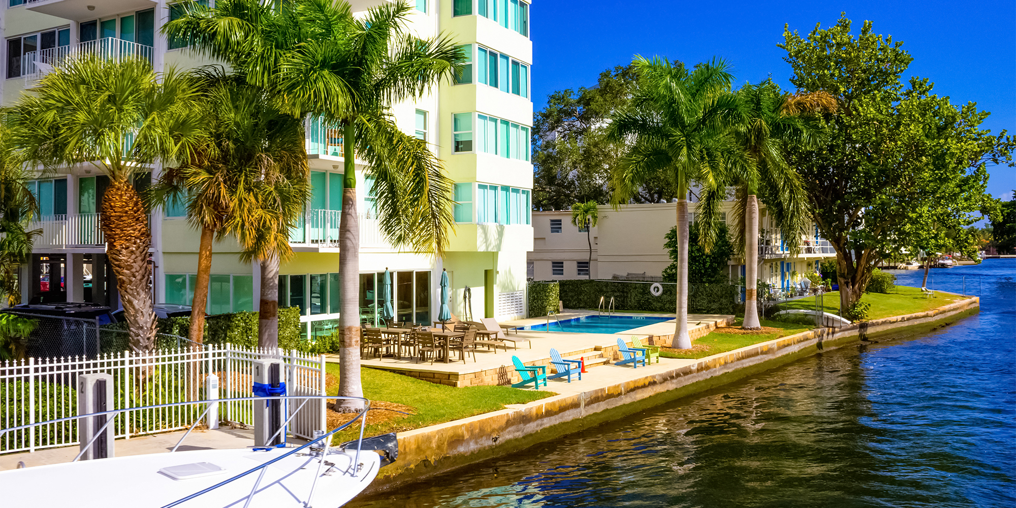 Cityscape of Ft Lauderdale Florida showing the beach and condominiums